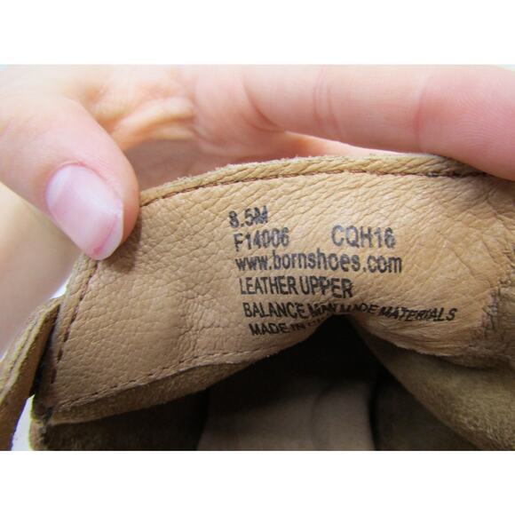 Born Size 8.5 M Brown Suede Chelsea Buckle Ankle Fashion Boots Bootie - Picture 10 of 11